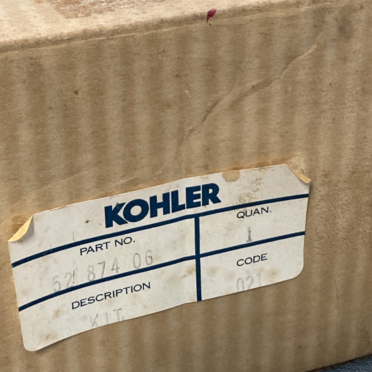 NEW GENUINE KOHLER 52 874 06 KIT, PISTON W/RING SET No Pins