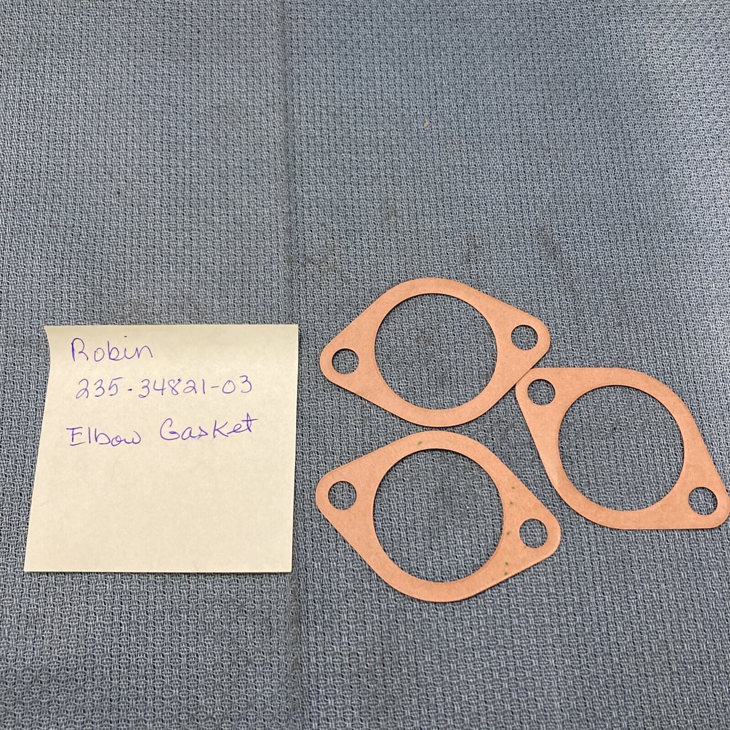 QTY 3 NEW ROBIN 235-34821-03 ELBOW GASKET
