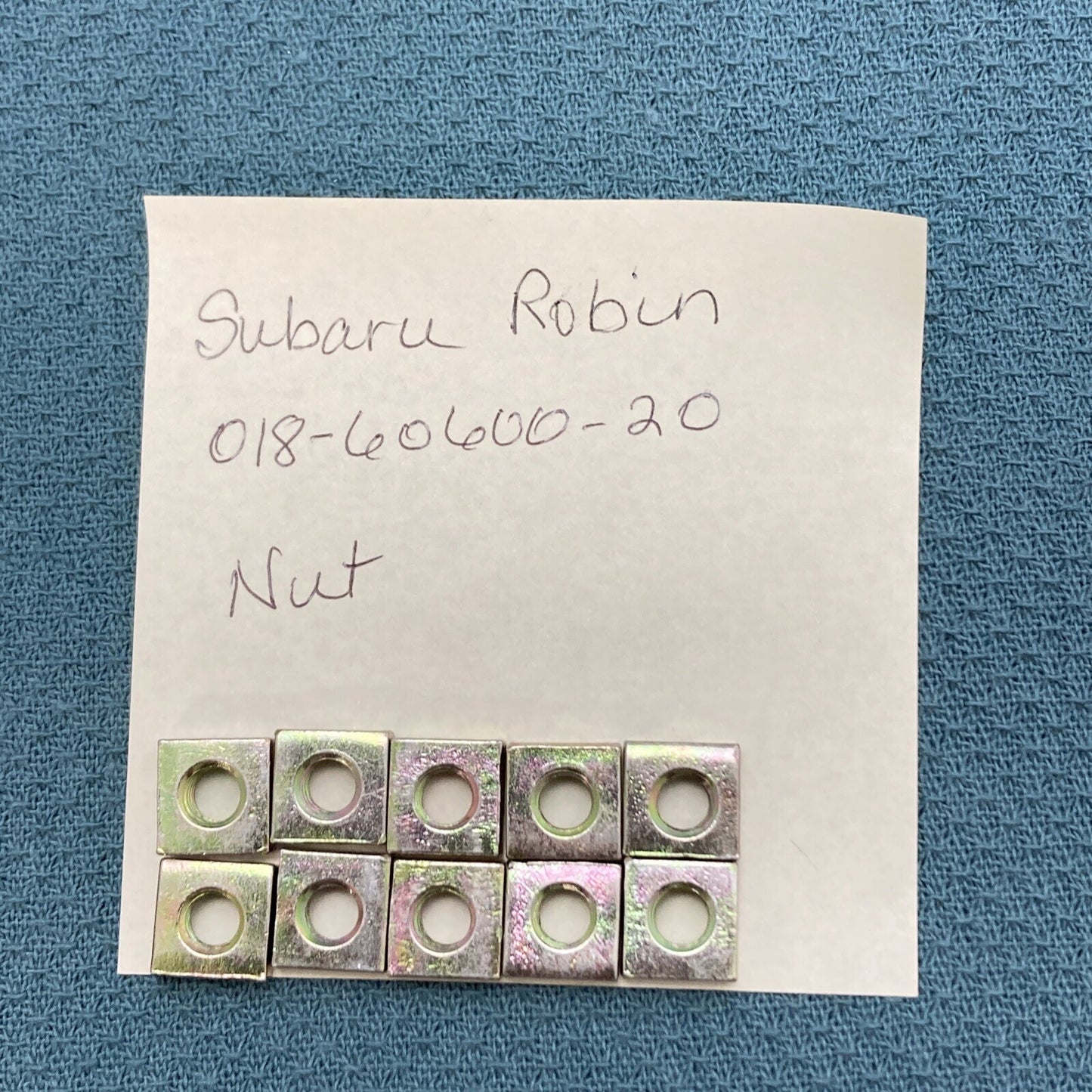QTY 10 NEW REPLACES SUBARU ROBIN 018-60600-20 NUT