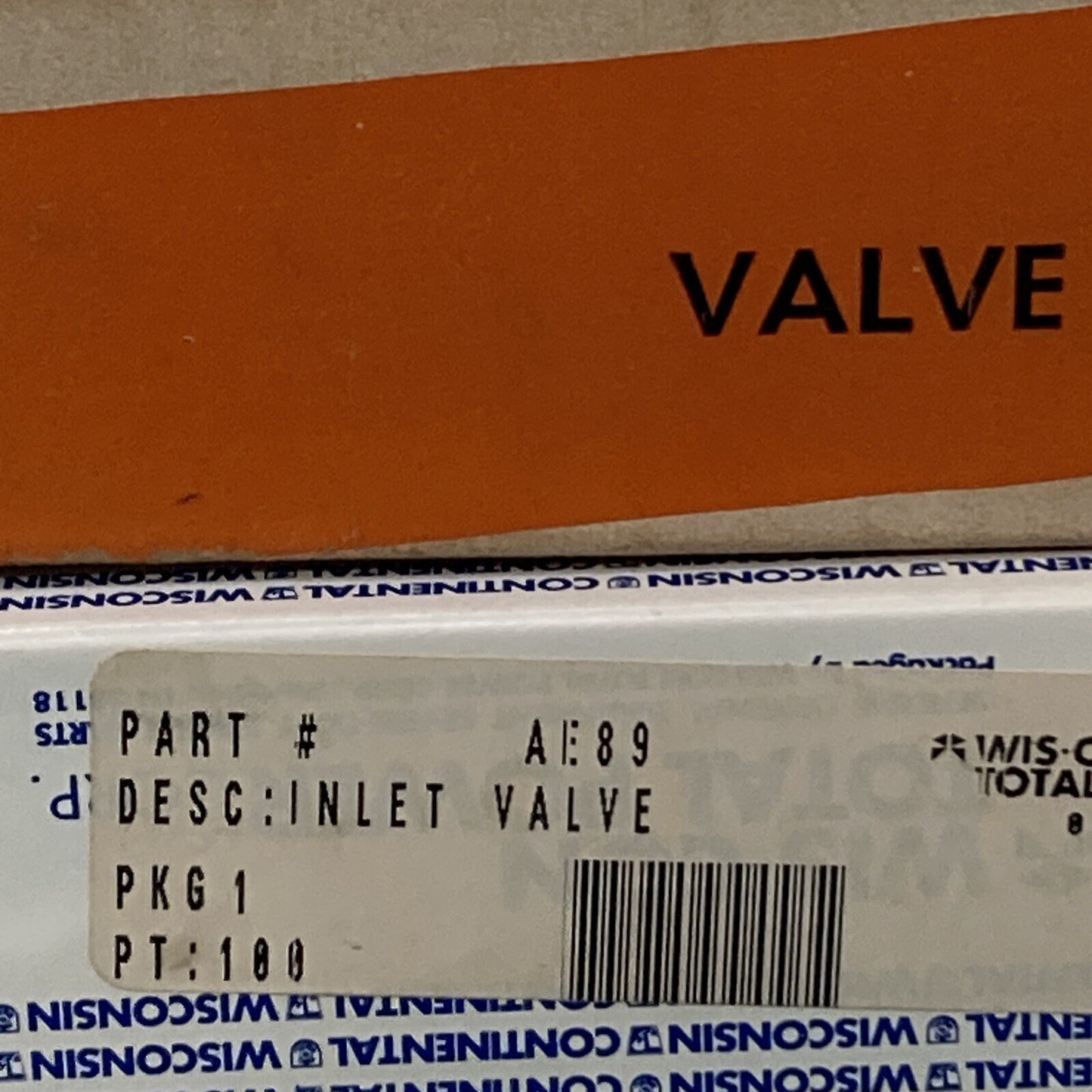 NEW GENUINE WIS-CON TOTAL POWER AE89 INLET VALVE