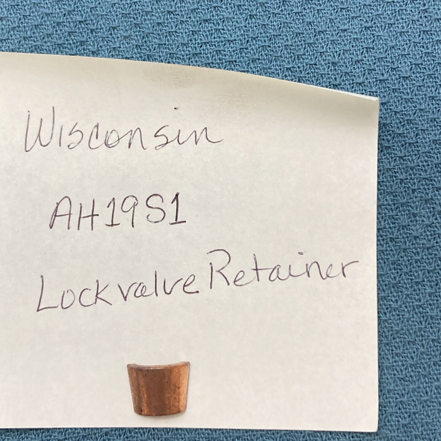 NEW REPLACES WISCONSIN AH19S1 LOCKVALVE RETAINER