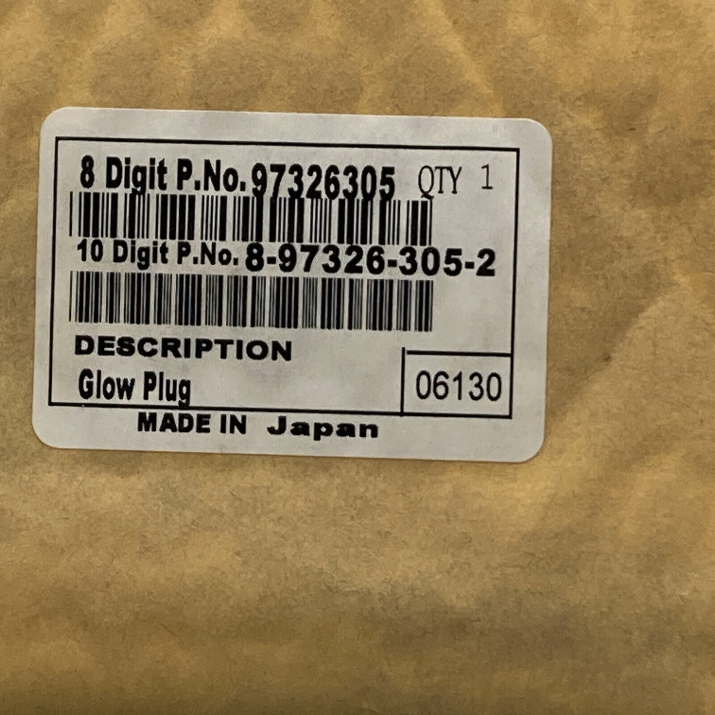 NEW REPLACES GM 97326305 GLOW PLUG