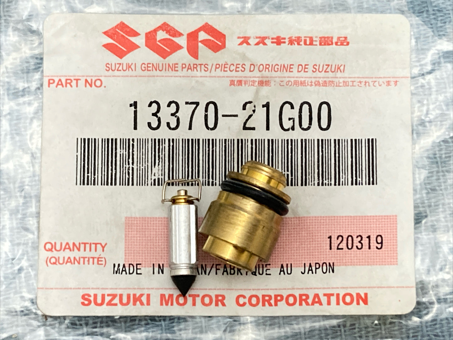 NEW GENIUNE SUZUKI 13370-21G00 CARBURETOR Needle Valve Assembly