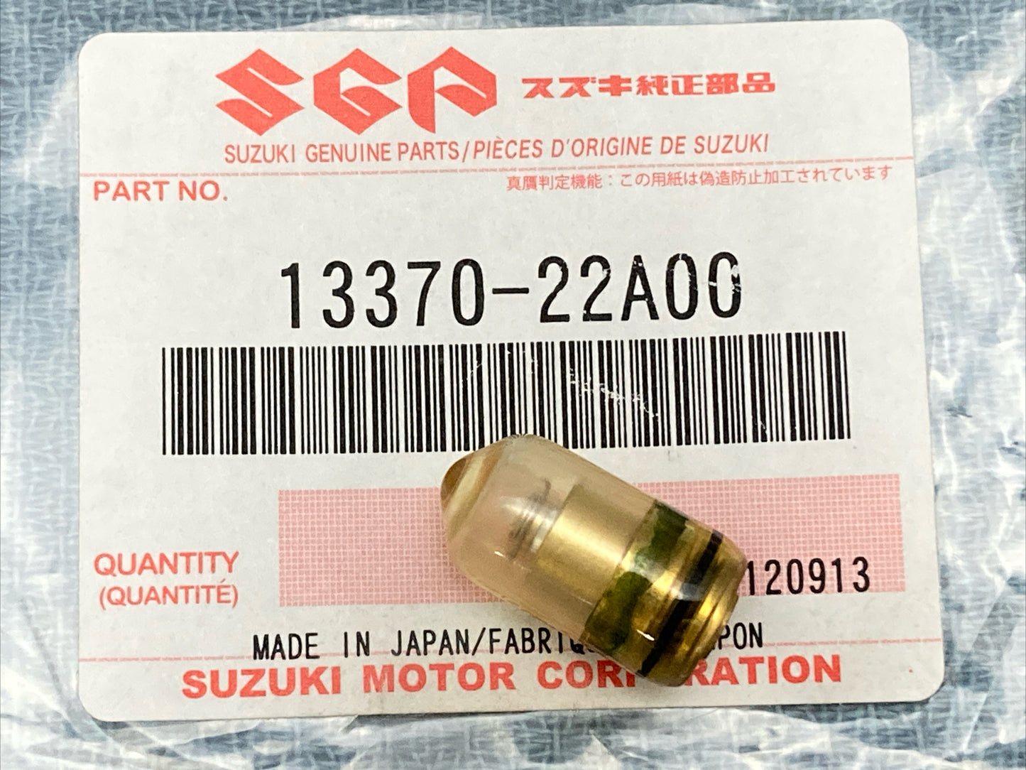 NEW GENIUNE SUZUKI 13370-22A00 Valve Assembly, Needle, CARBURETOR