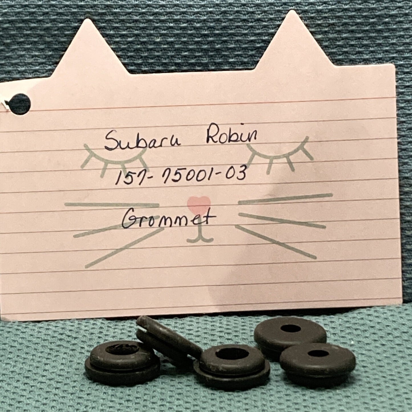 QTY 5 NEW REPLACES SUBARU ROBIN 157-75001-03 GROMMET