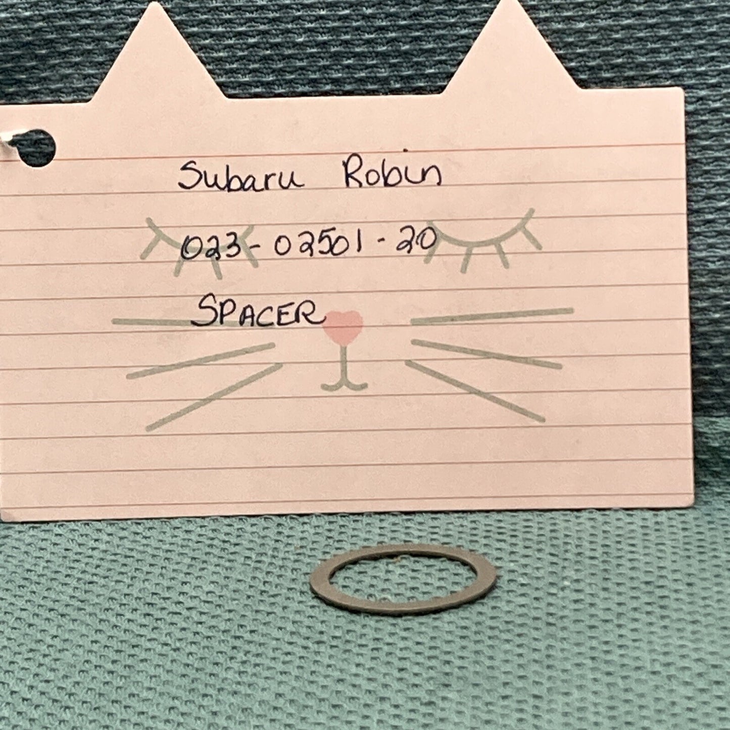 NEW REPLACES SUBARU ROBIN 023-02501-20 SPACER