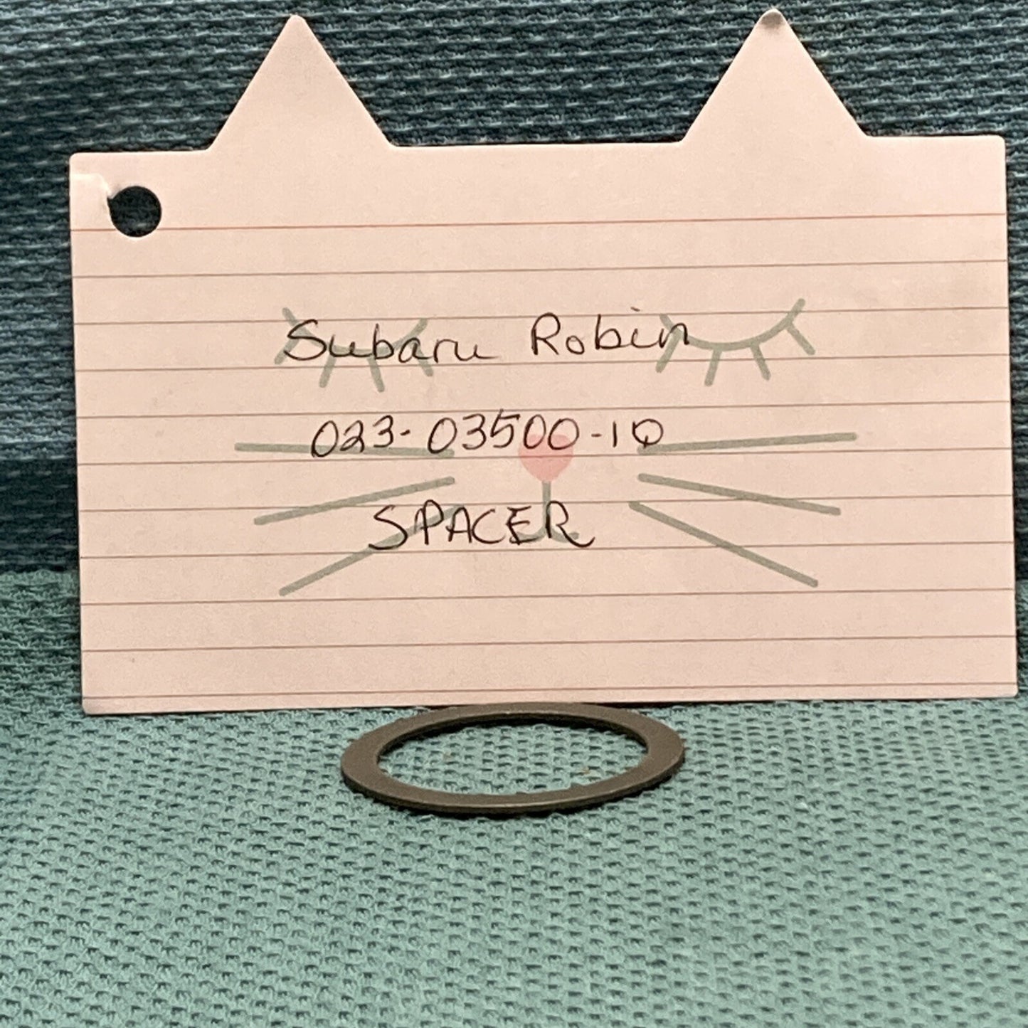 NEW REPLACES SUBARU ROBIN 023-03500-10 SPACER