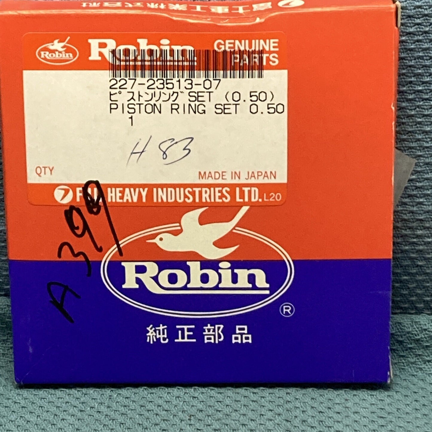 NEW GENUINE SUBARU ROBIN 227-23513-07 PISTON RING SET