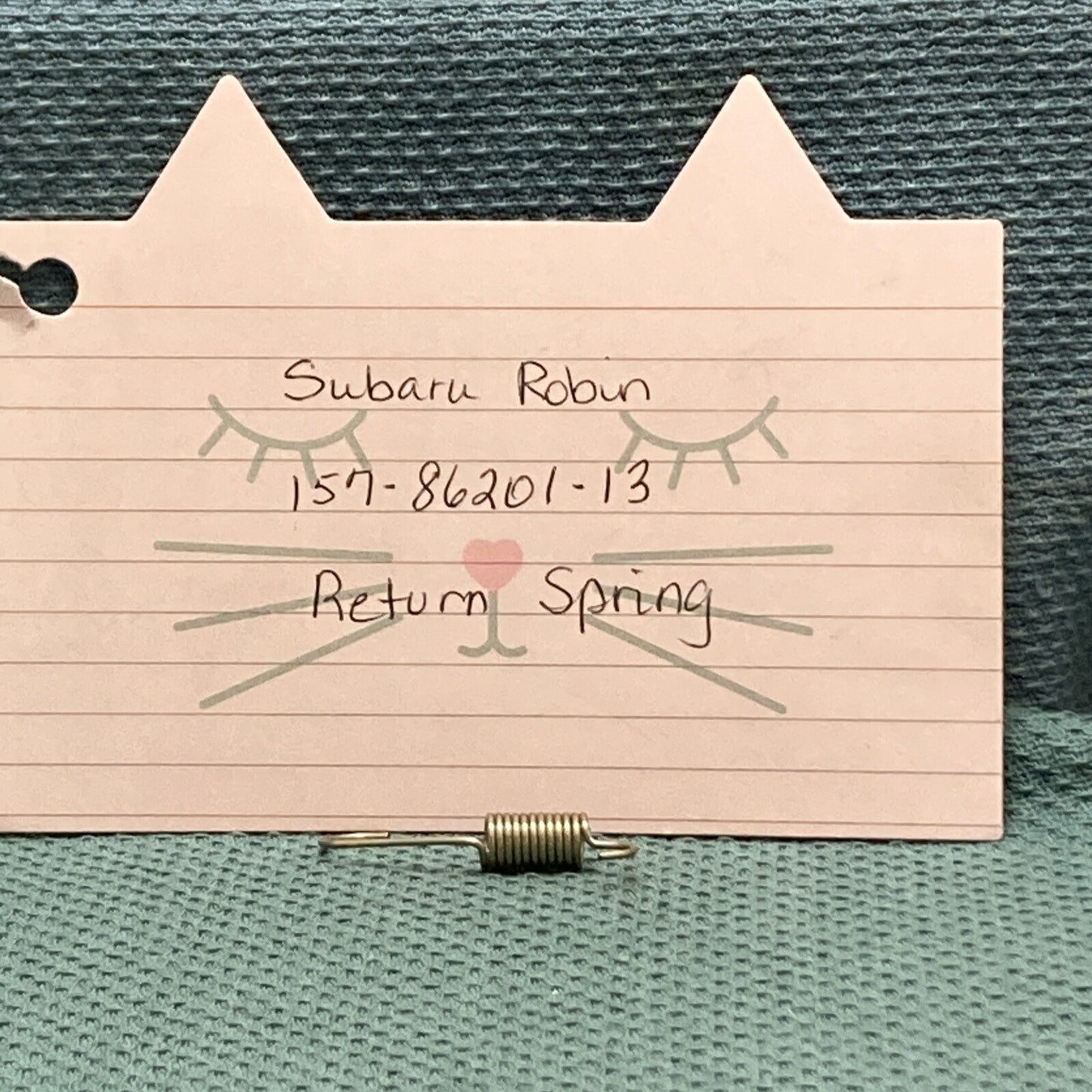 NEW REPLACES SUBARU ROBIN 157-86201-13 RETURN SPRING