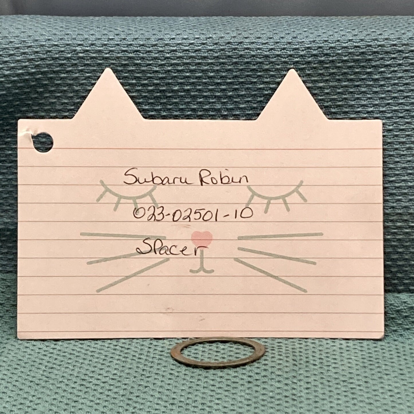 NEW REPLACES SUBARU ROBIN 023-02501-10 SPACER