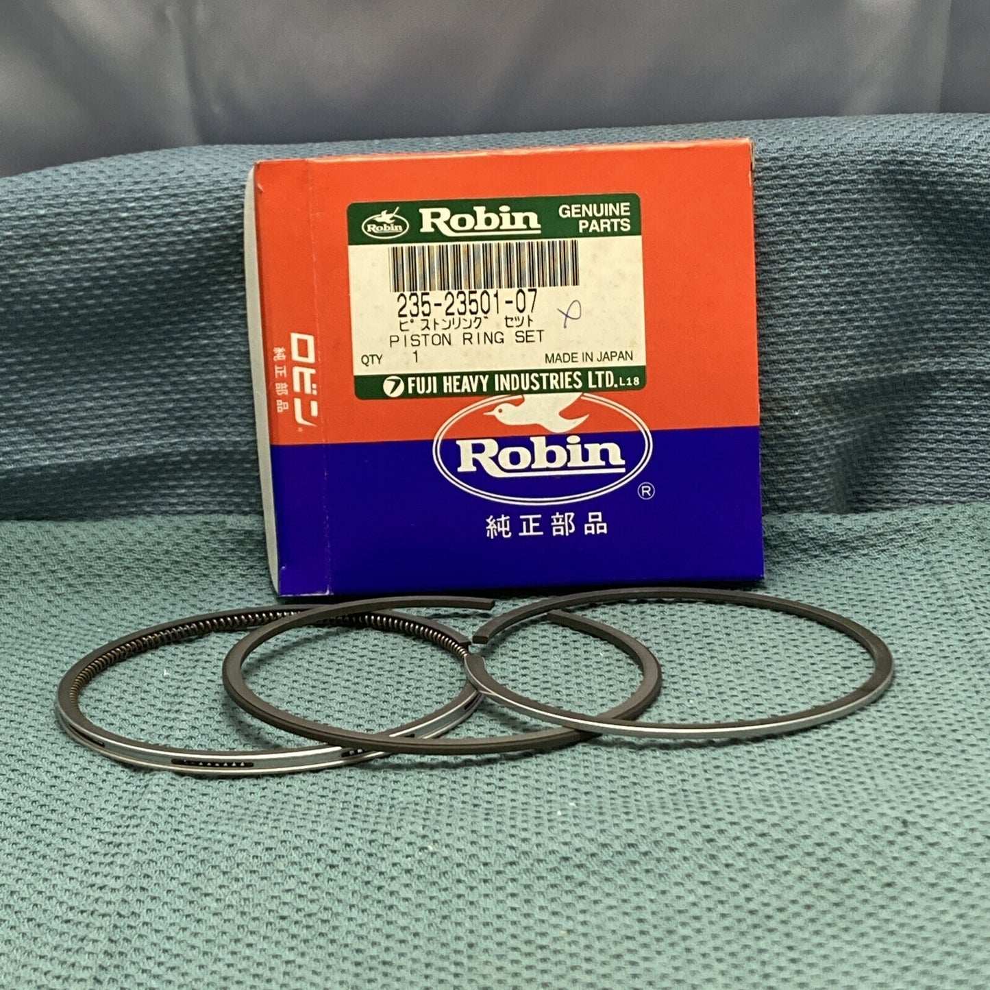 NEW GENUINE SUBARU ROBIN 235-23501-07 PISTON RING SET