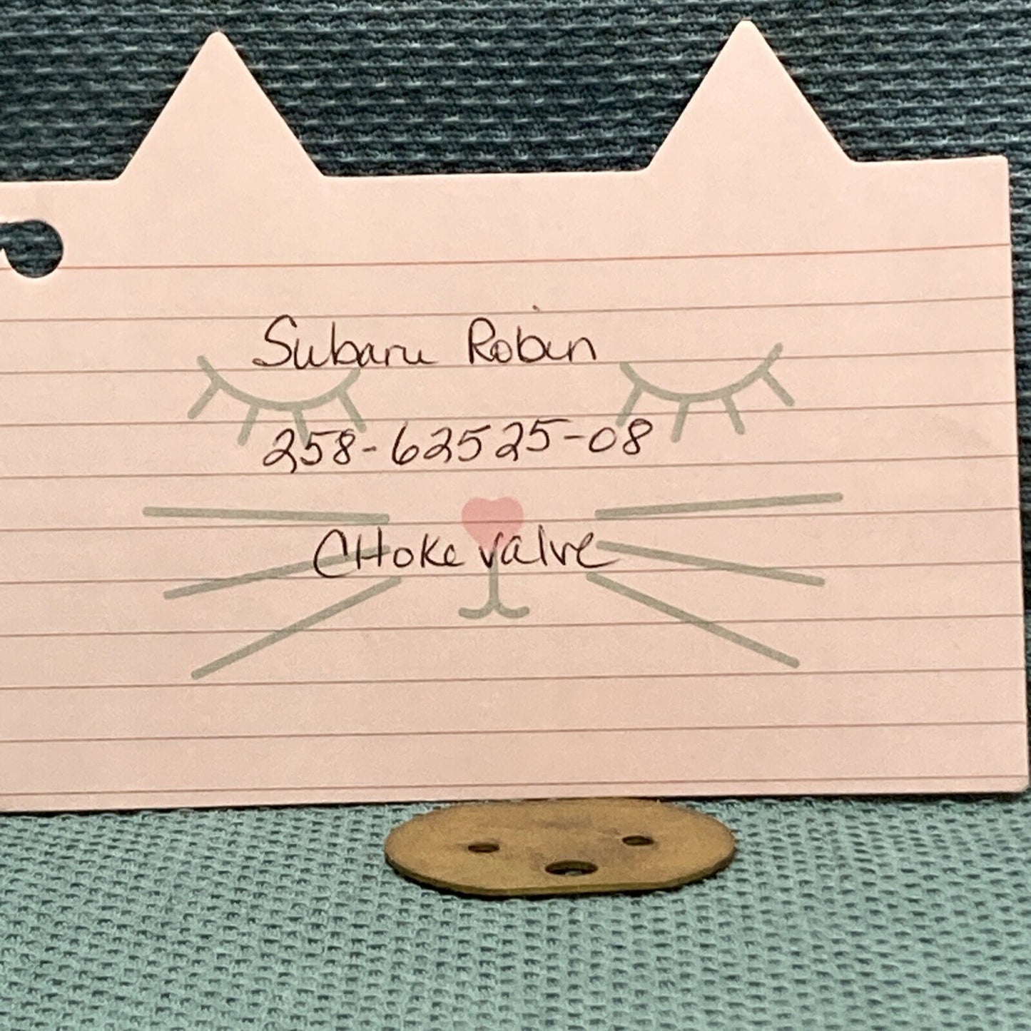 NEW REPLACES SUBARU ROBIN 258-62525-08 CHOKE VALVE