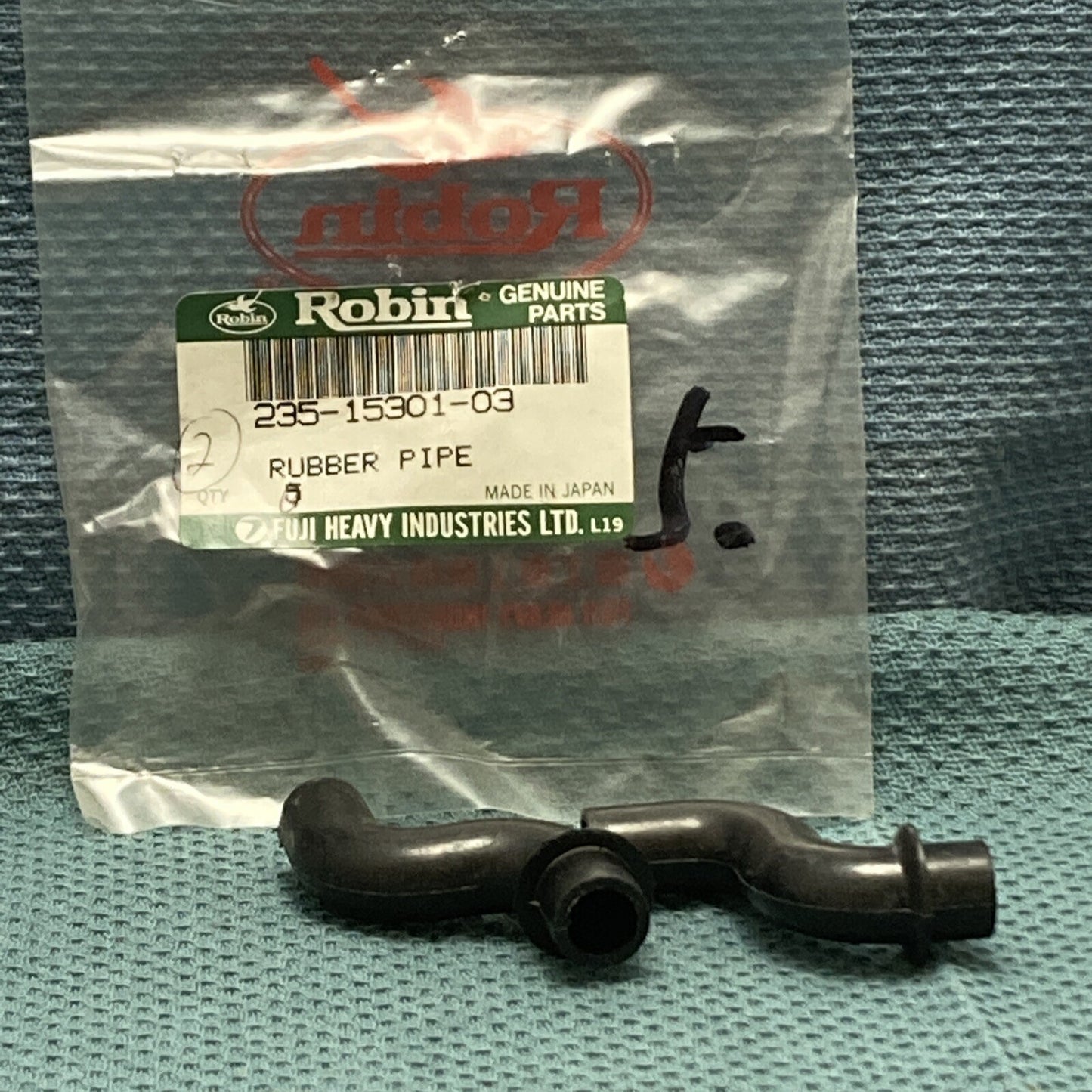 QTY 2 NEW GENUINE SUBARU ROBIN 235-15301-03 RUBBER PIPE