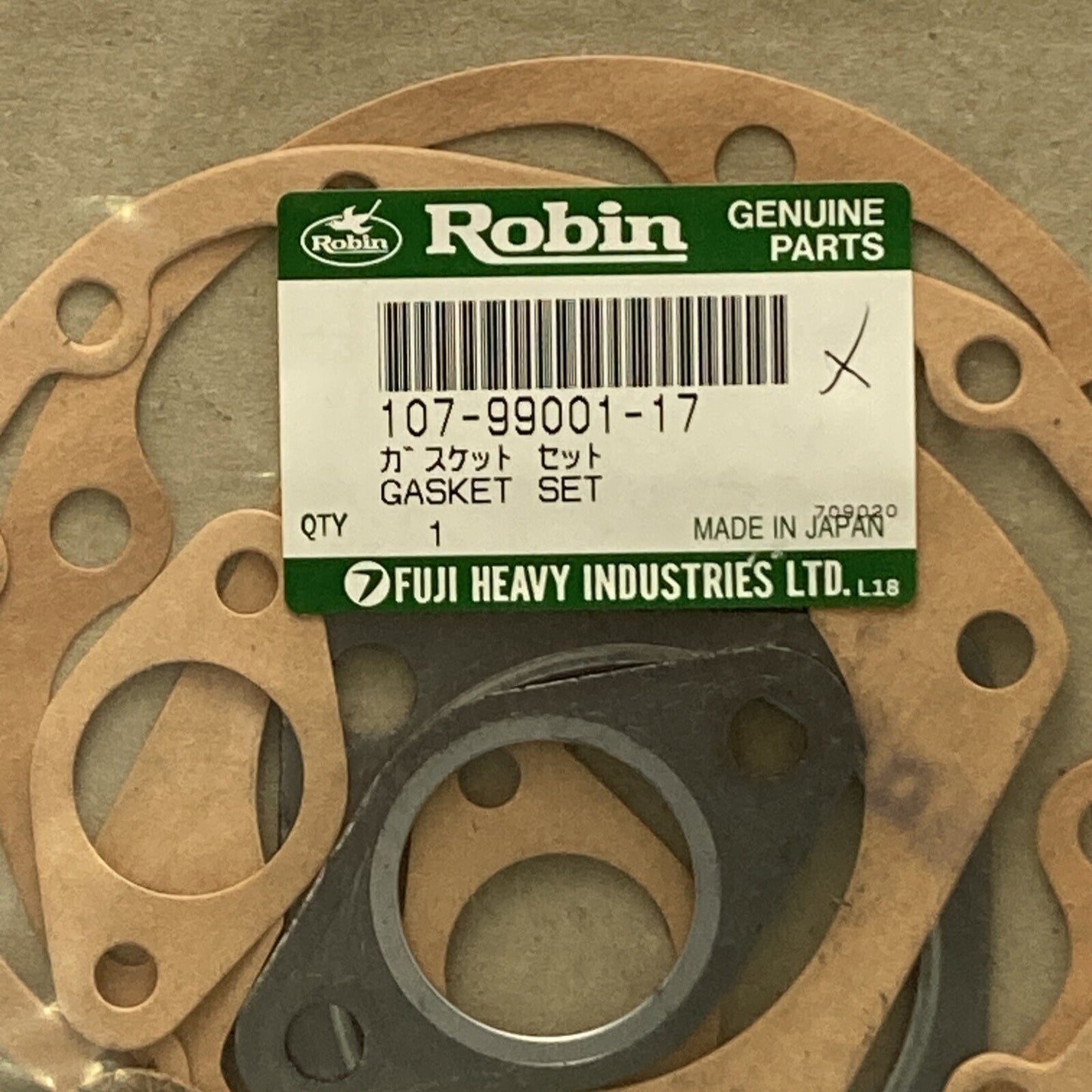 NEW GENUINE SUBARU ROBIN 107-99001-17 GASKET SET