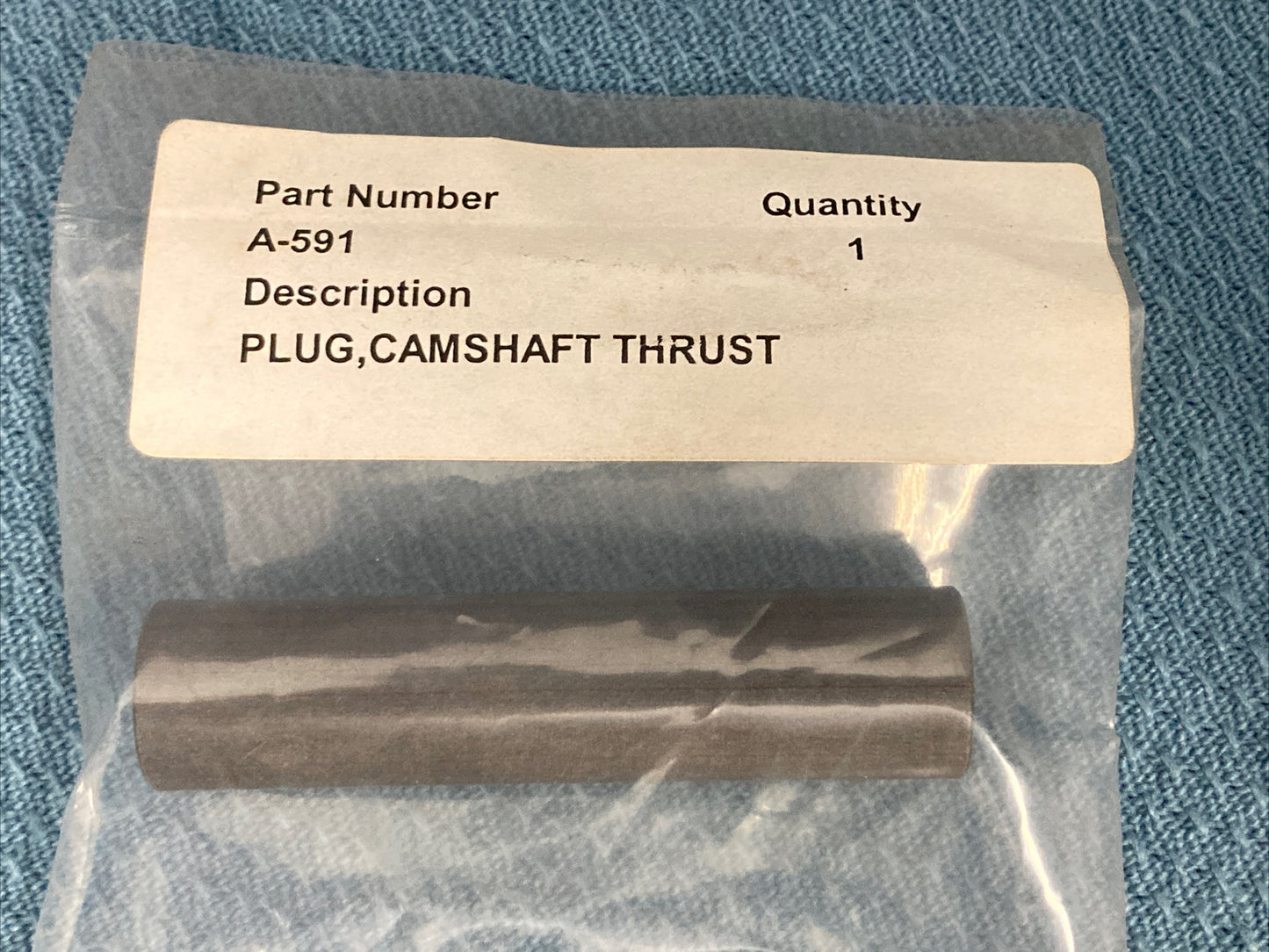 NEW REPLACES KOHLER A-591 PLUG, CAMSHAFT THRUST