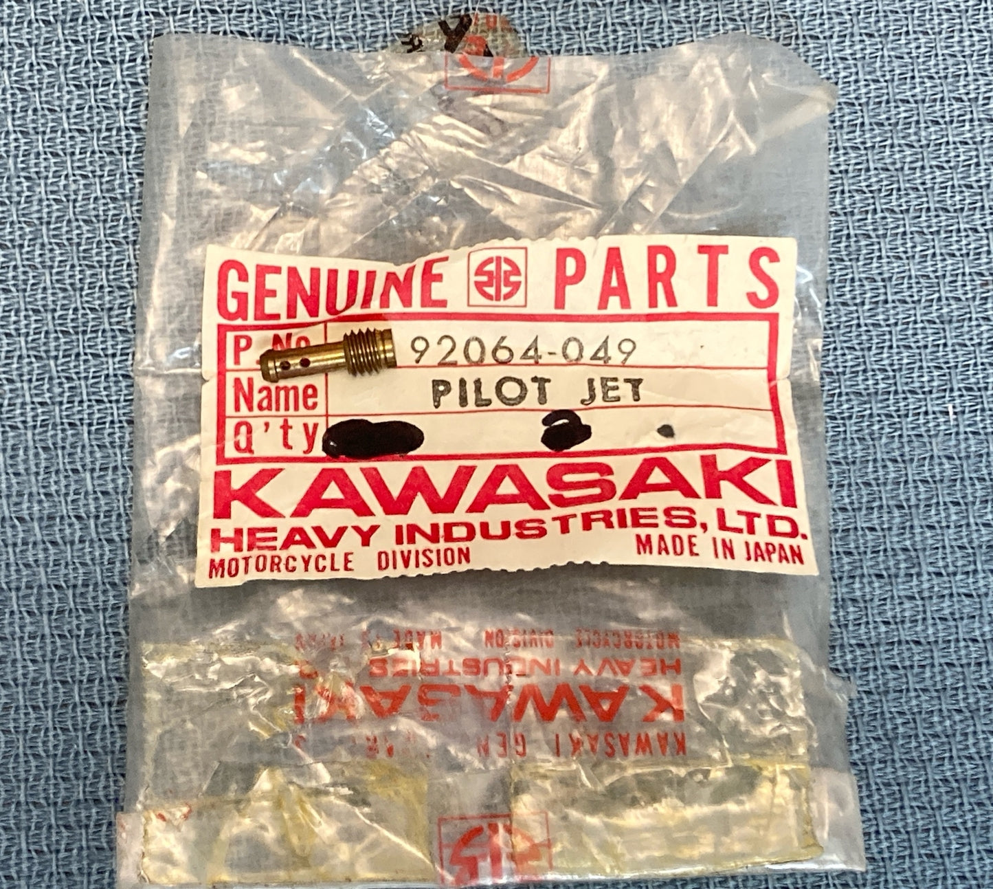 NEW GENUINE KAWASAKI 92064-049 PILOT JET