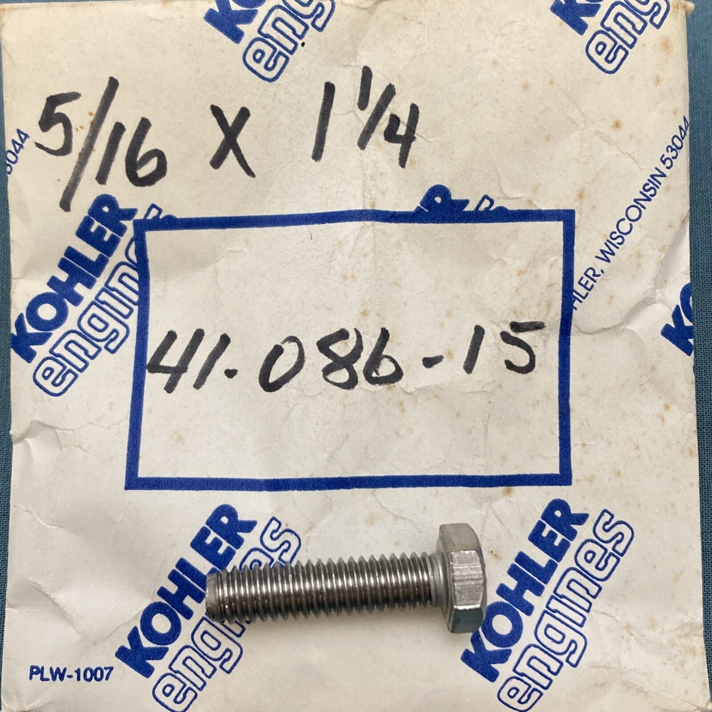 NEW GENUINE KOHLER 41 086 15-S SCREW