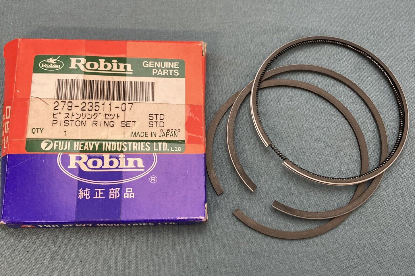 NEW GENUINE SUBARU ROBIN 279-23511-07 PISTON RING SET