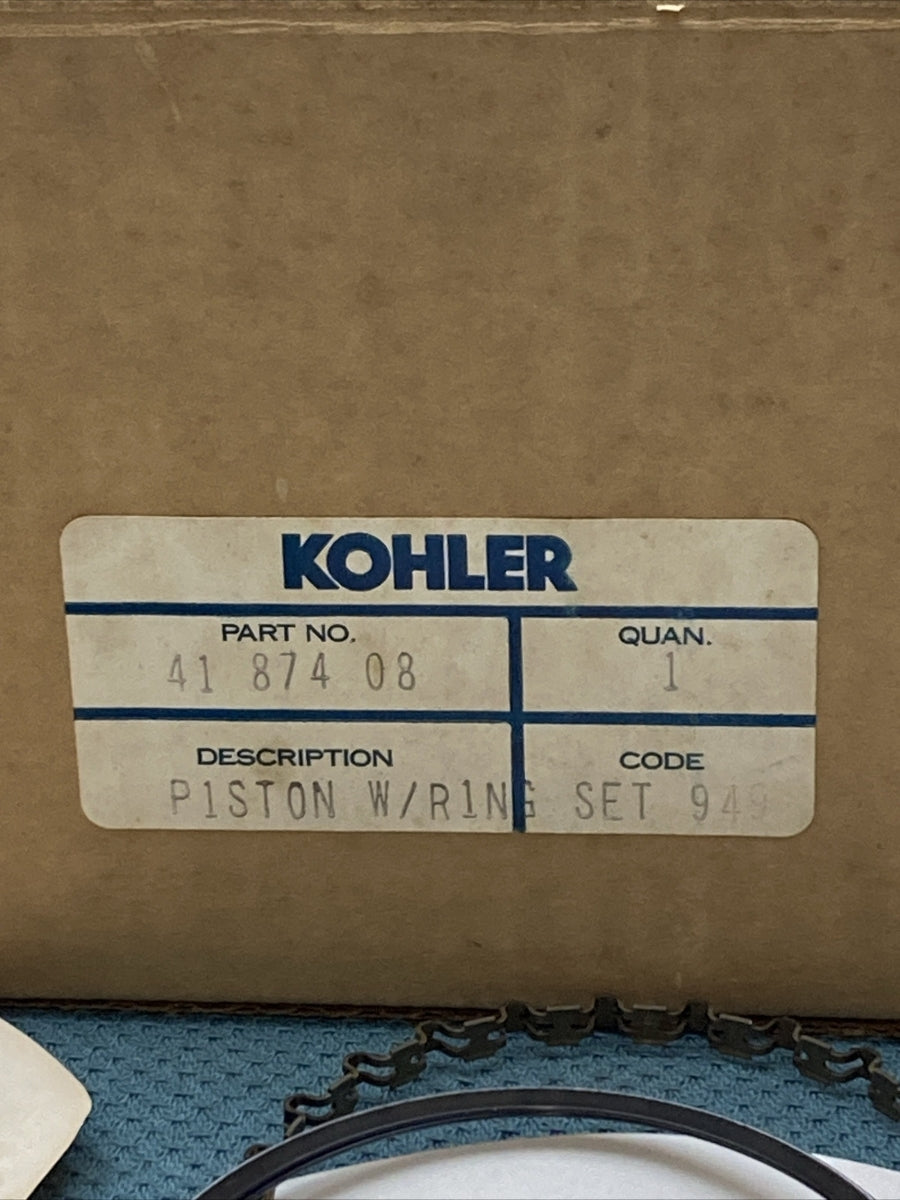 NEW GENUINE KOHLER 41 874 08 KIT; PISTON W/RING SET .020
