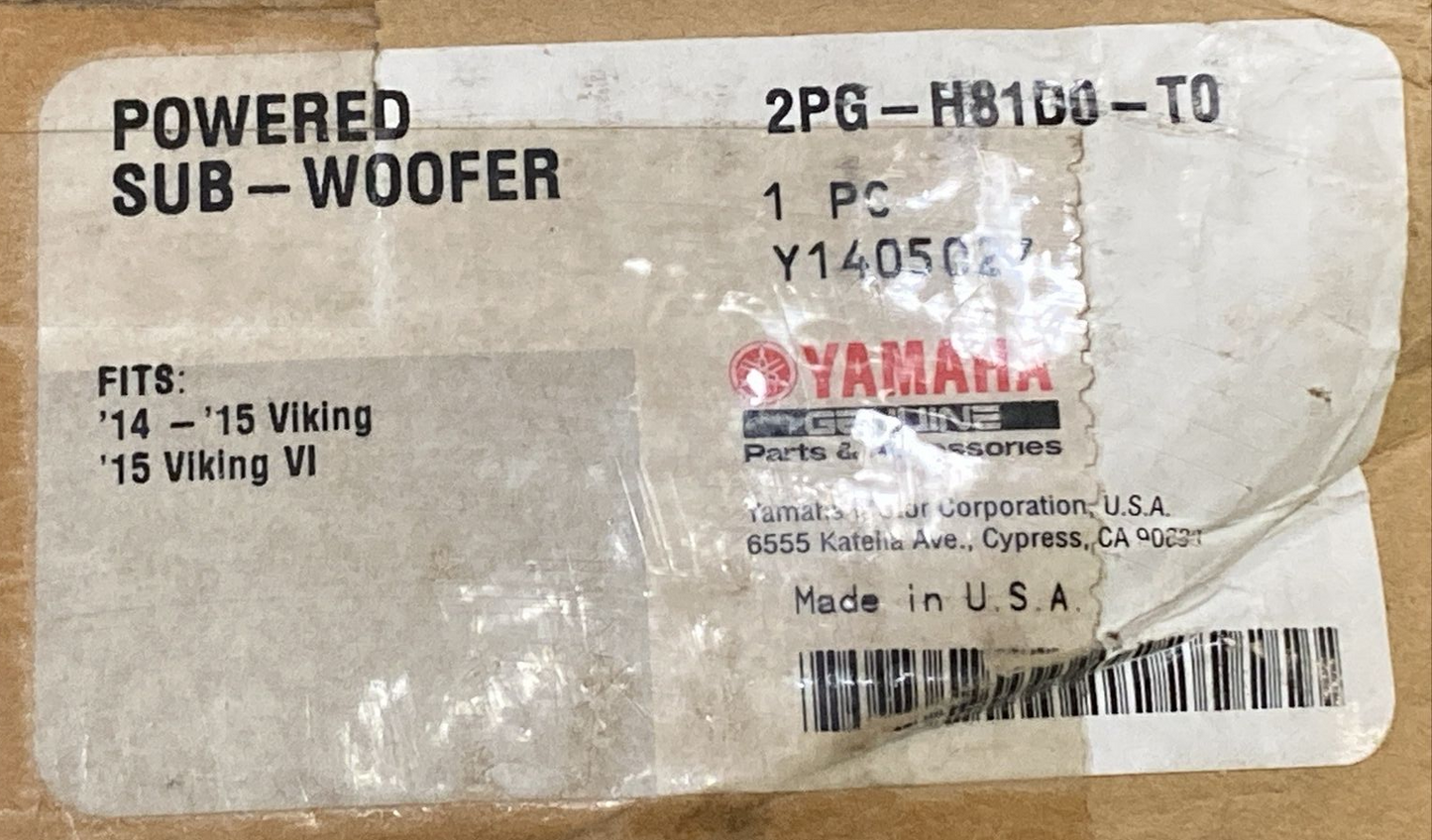 NEW GENUINE YAMAHA 2PG-H81D0-T0 Powered Sub - Woofer
