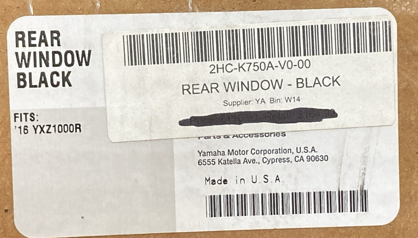 NEW GENUINE YAMAHA 2HC-K750A-V0-00 Rear Window