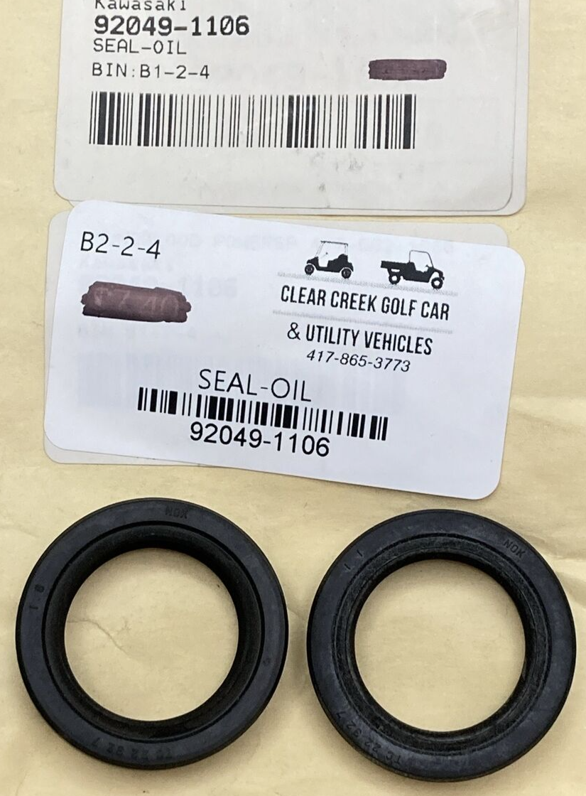 QTY 2 NEW REPLACES KAWASAKI 92049-1106 SEAL - OIL REAR AXLE