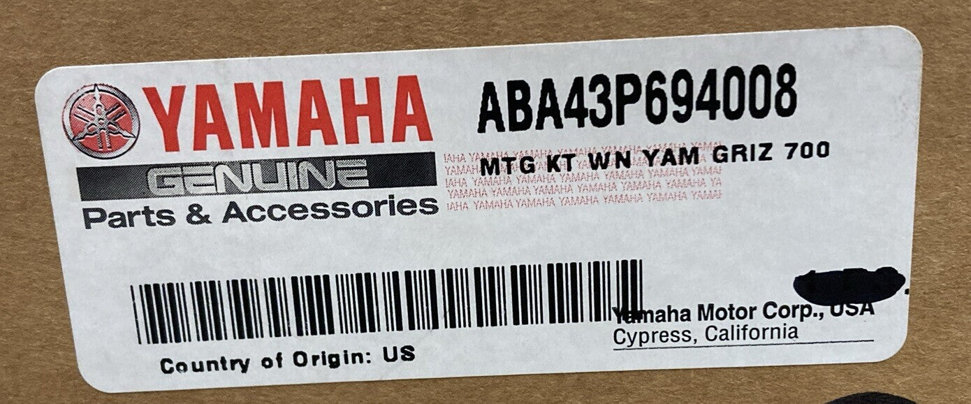 NEW GENUINE YAMAHA ABA-43P69-40-08 Winch Mount Kit
