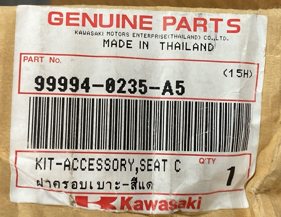 NEW GENUINE KAWASAKI 99994-0235-A5 Kit - Accessory Seat Cover