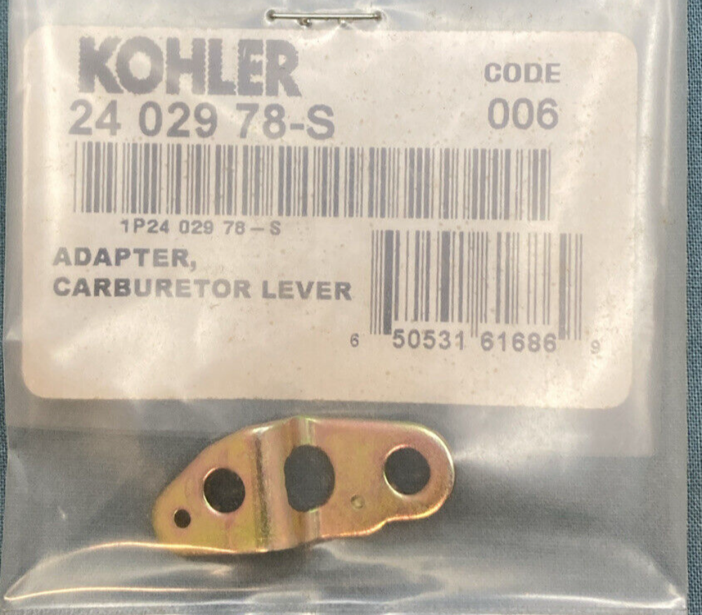 NEW GENUINE KOHLER 24 029 78-S ADAPTER, CARBURETOR LEVER