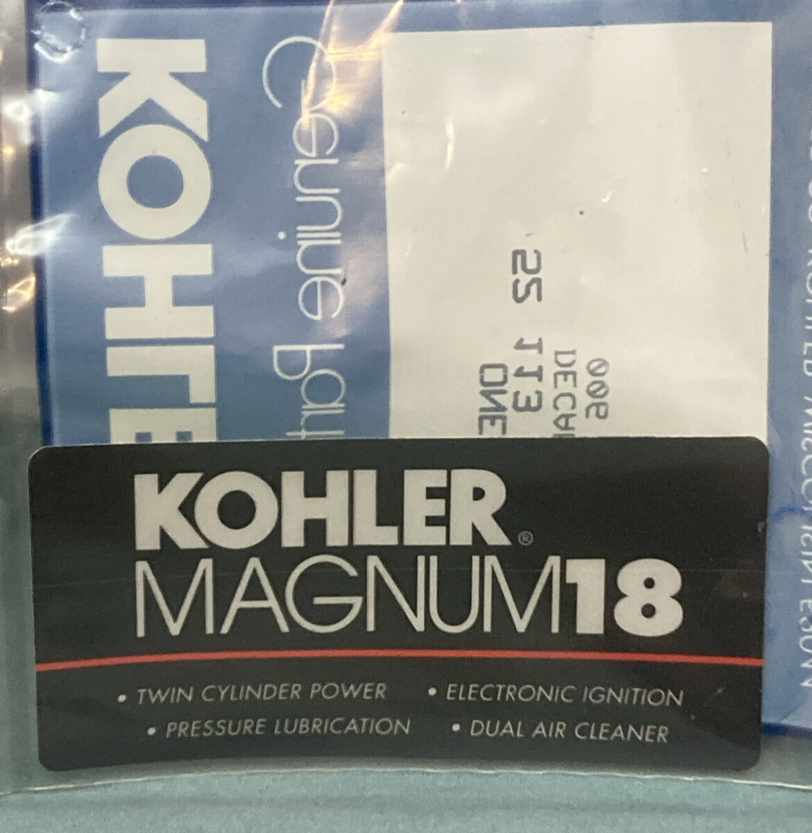 NEW GENUINE KOHLER 52 113 44-S DECAL: 18 HP