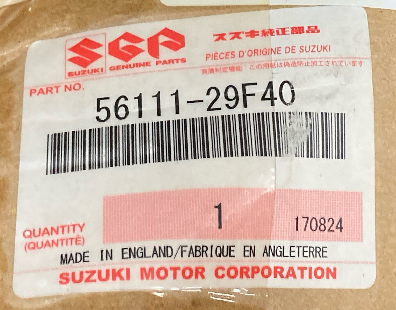 NEW GENUINE SUZUKI 56111-29F40 Handlebar
