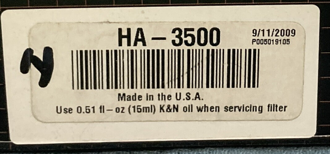 NEW K&N HA-3500 High Flow Replacement Air Filter
