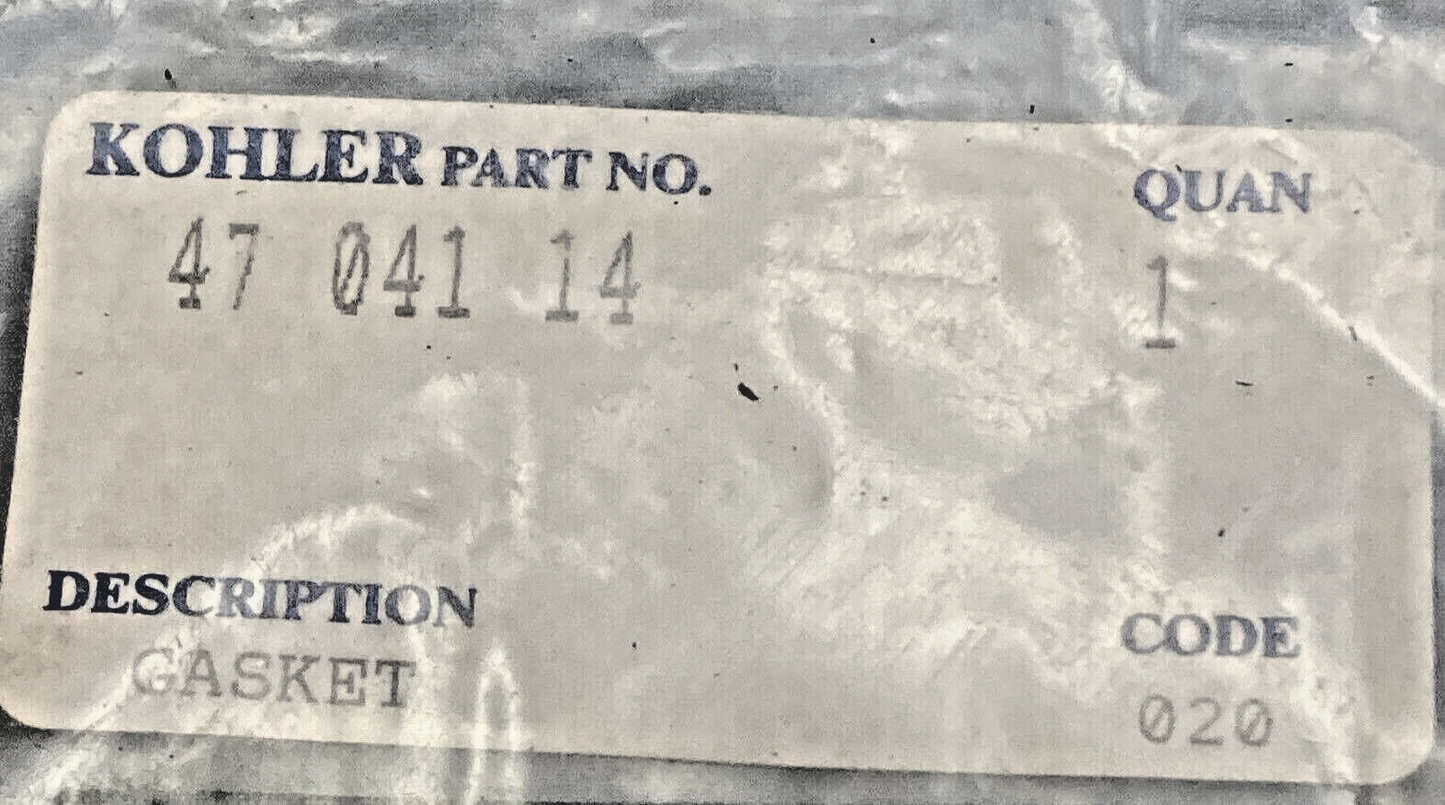 NEW GENUINE KOHLER 47 041 14-S GASKET, OIL PAN