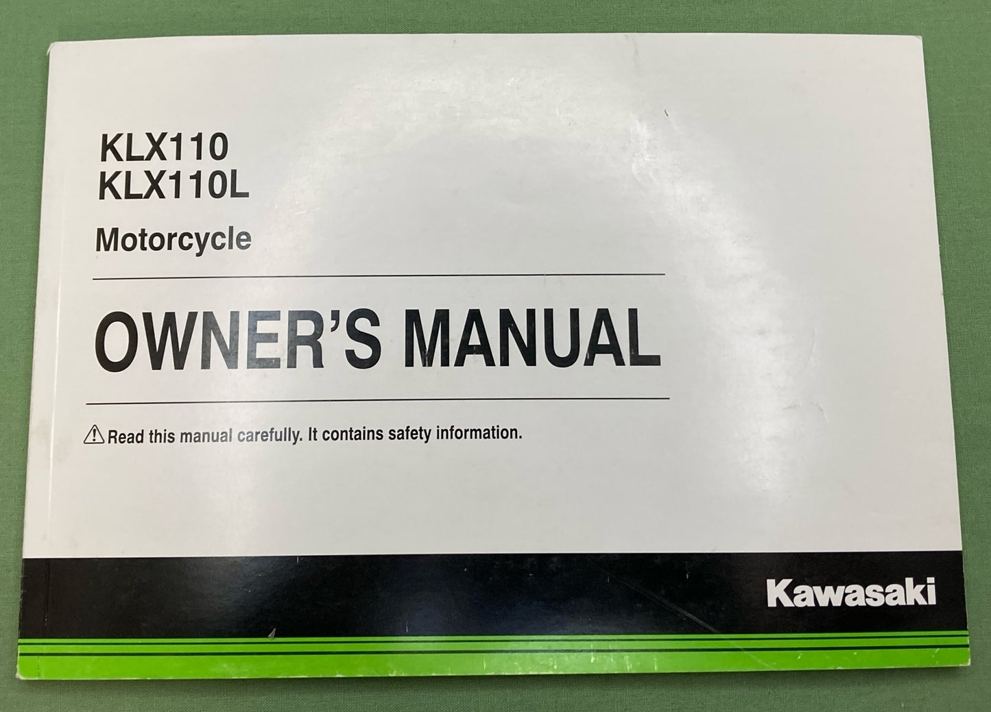 NEW GENUINE KAWASAKI 99987-1991 OWNERS MANUAL KLX110