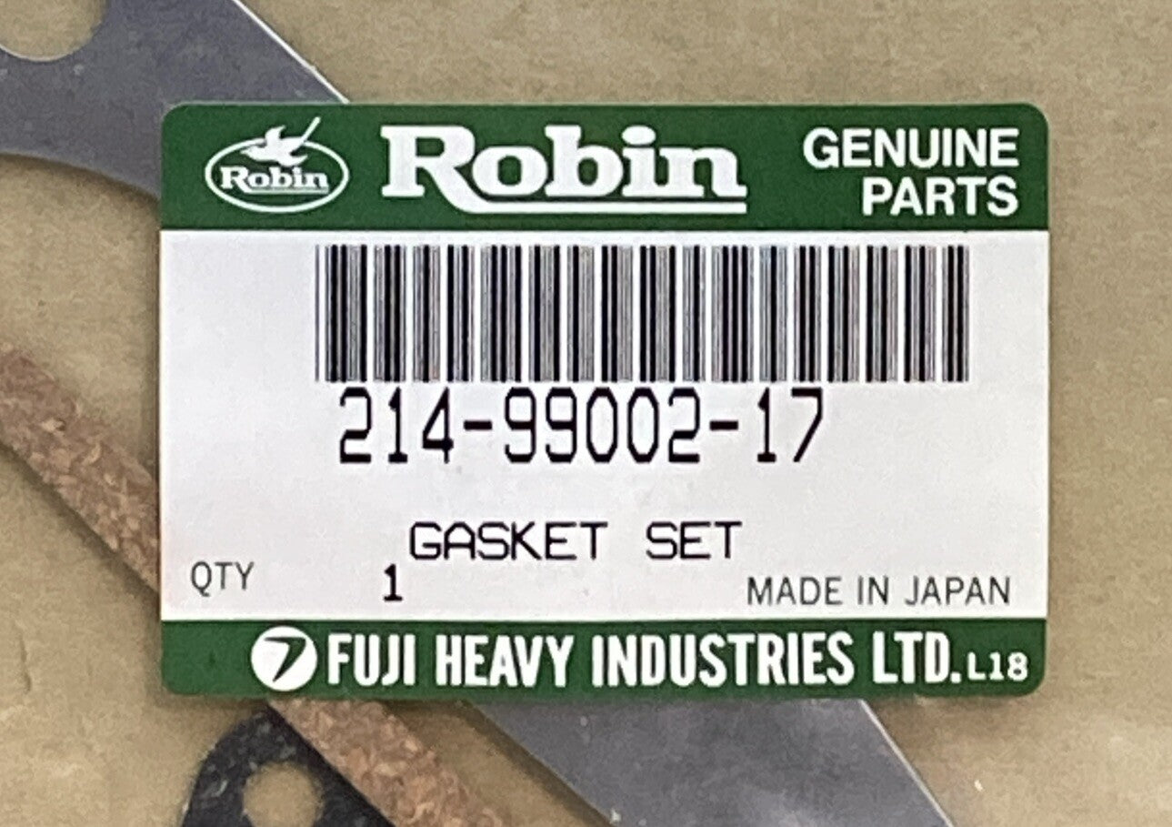 NEW GENUINE ROBIN SUBARU 214-99002-17 GASKET SET