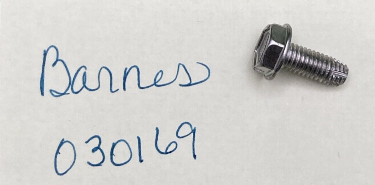 NEW REPLACES BARNES 030169 SCREW, 10-32, .50″N