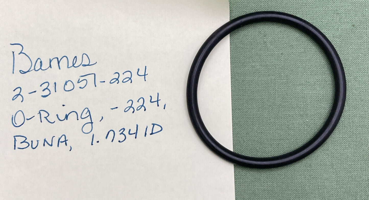 NEW REPLACES BARNES 2-31051-224 O-RING, -224, BUNA, 1.734ID