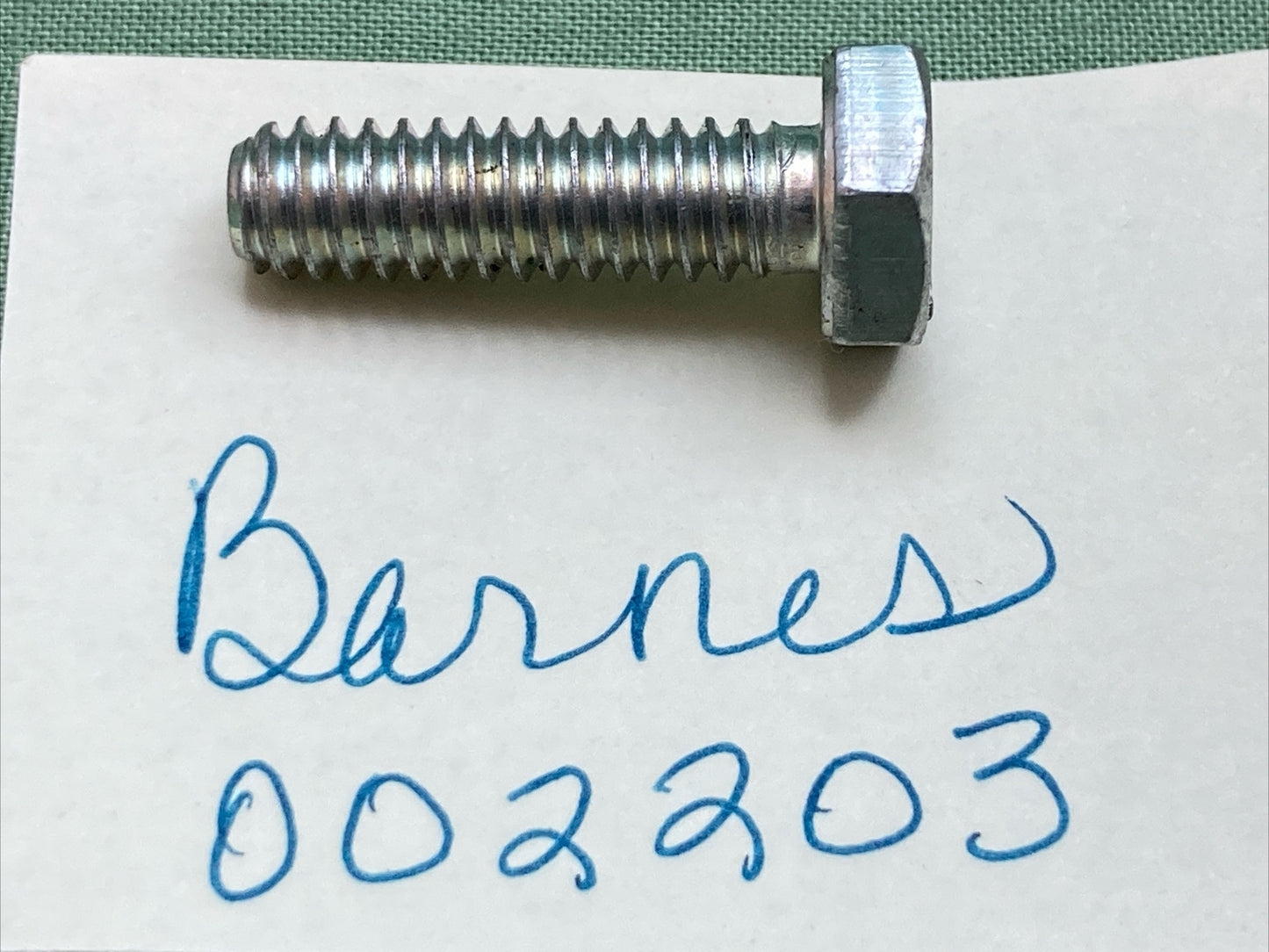 NEW REPLACES BARNES 002203 SCREW, HXHD, 1/4-20, .875″