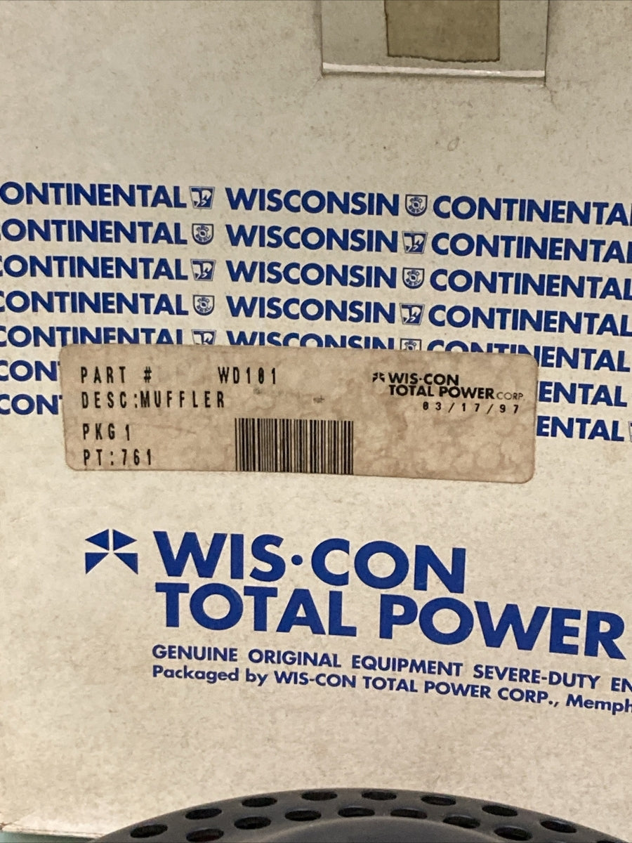 NEW GENUINE WISCONSIN CONTINENTAL WD101 muffler