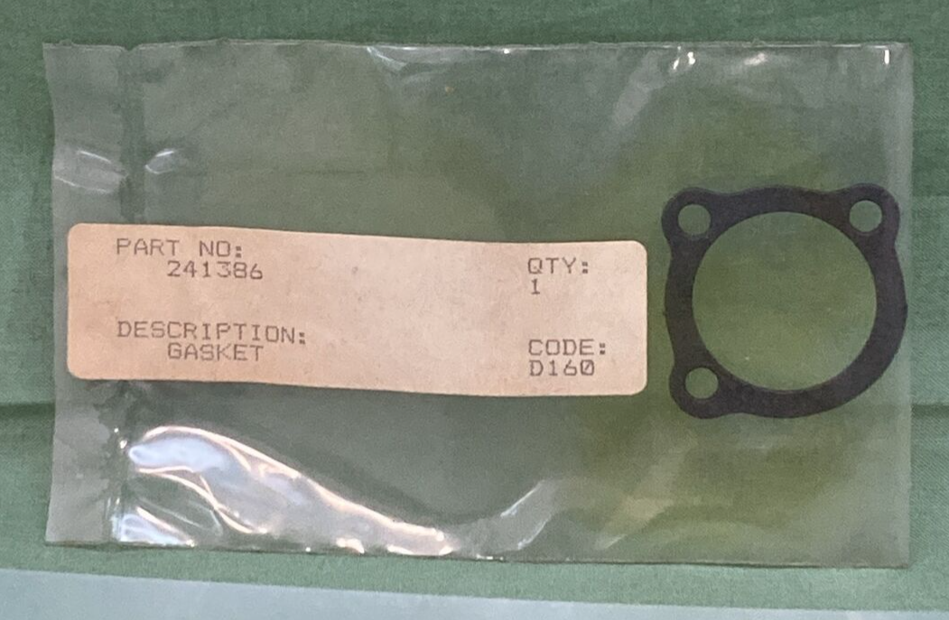 NEW REPLACES KOHLER 241386 GASKET, AIR HORN