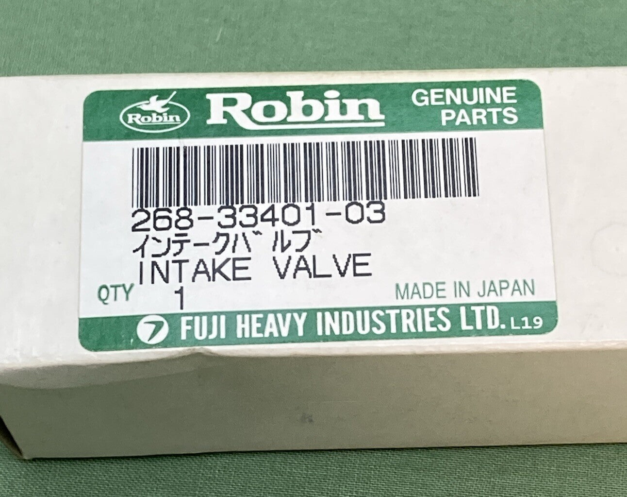 NEW GENUINE SUBARU ROBIN 268-33401-03 INTAKE VALVE