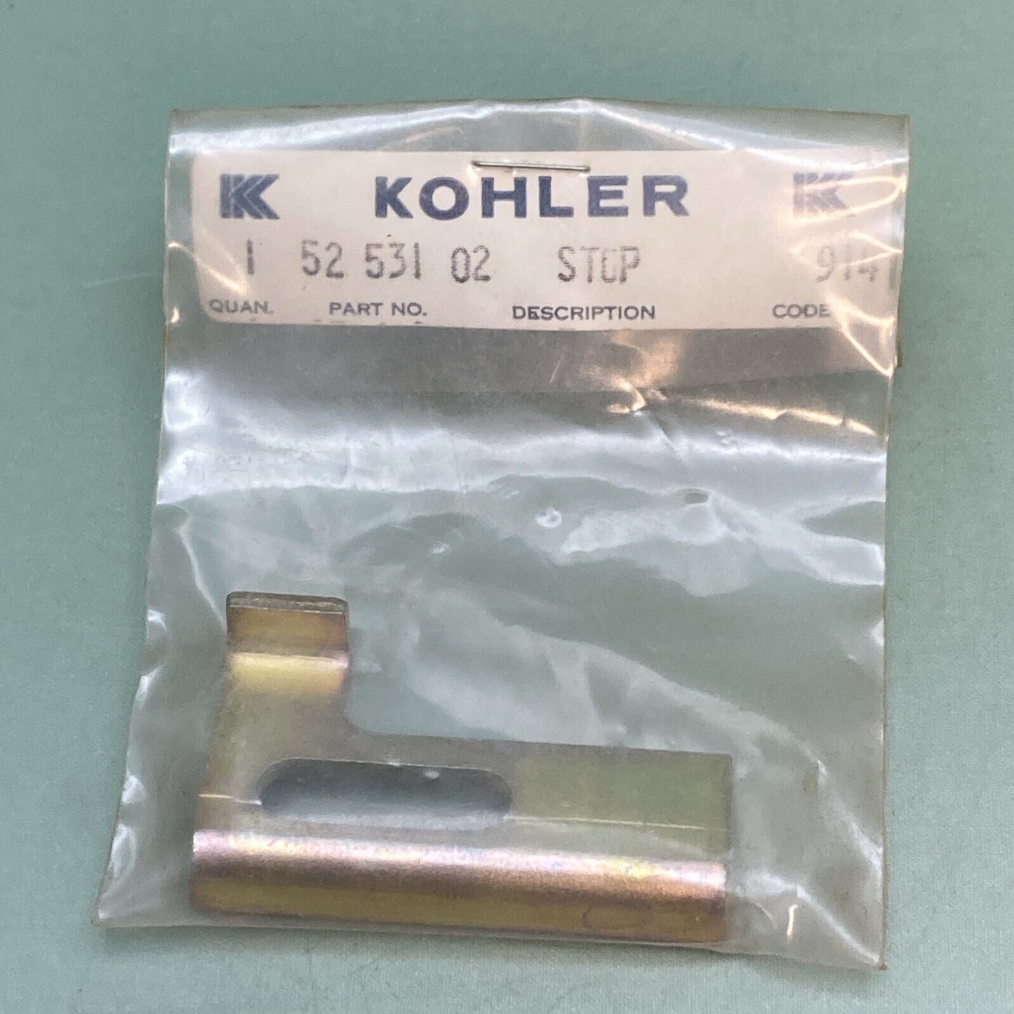 NEW GENUINE KOHLER 52 531 02 STOP, HIGH SPEED
