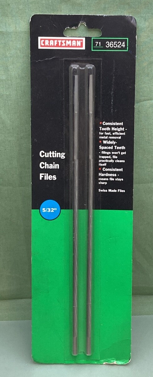 NEW CRAFTSMAN 71 36524 CUTTING CHAIN FILES 5/32"