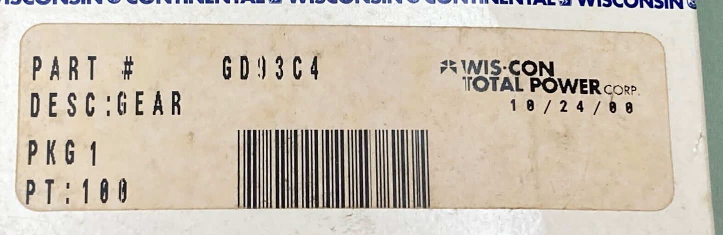 NEW GENUINE WIS-CON TOTAL POWER GD93C4 GEAR MAGNETO