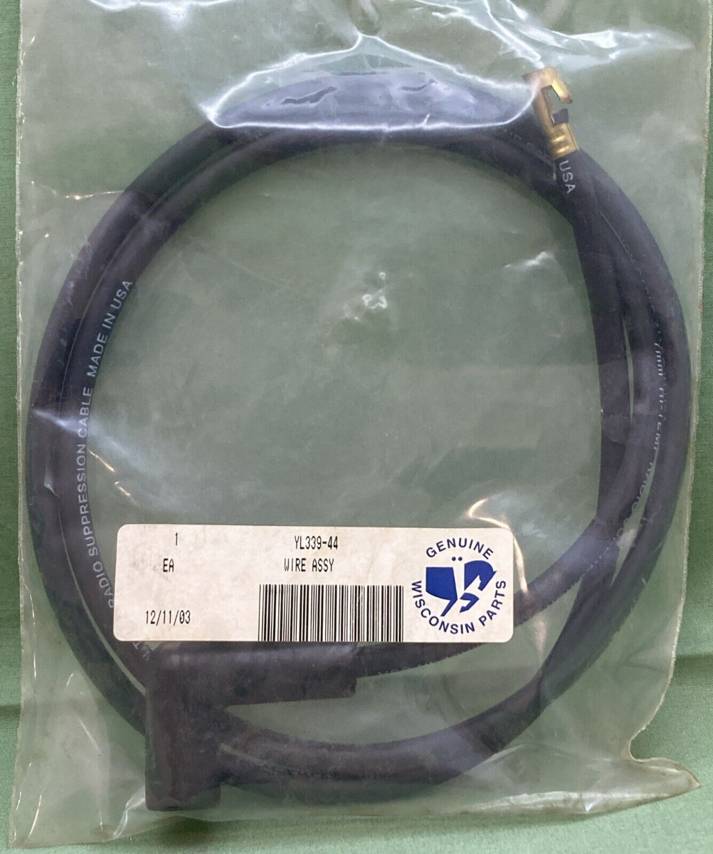 NEW GENUINE WISCONSIN CONTINENTAL YL339-44 WIRE ASSEMBLY, SPARK PLUG