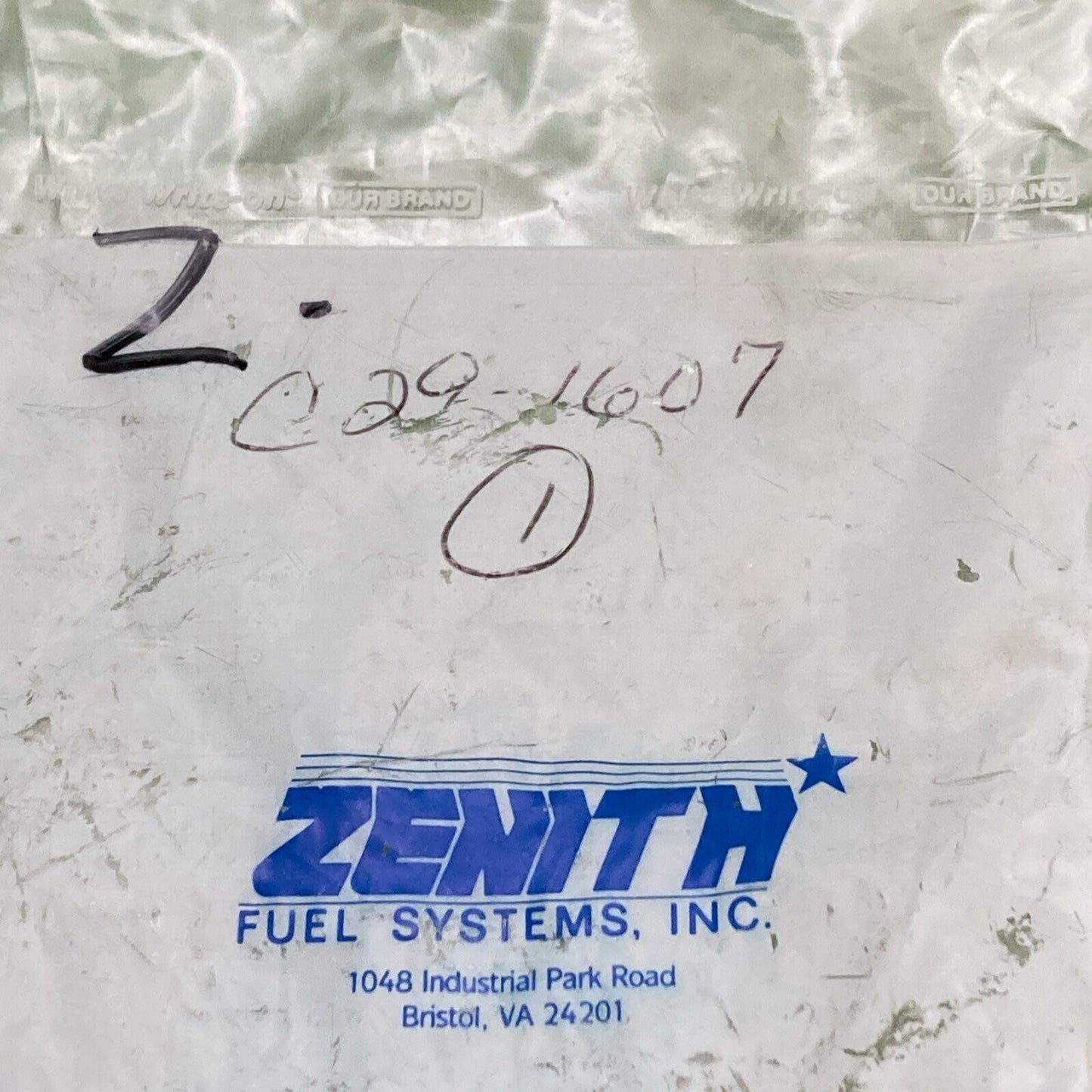 NEW GENUINE ZENITH FUEL SYSTEMS INC C29-1607 THROTTLE SHAFT