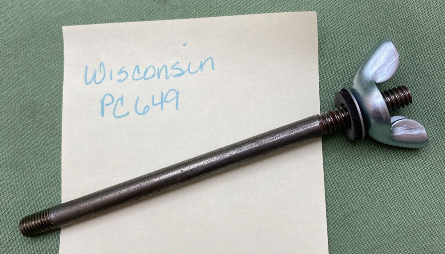 NEW REPLACES WISCONSIN PC649 STUD 1/4-28 X 4.50