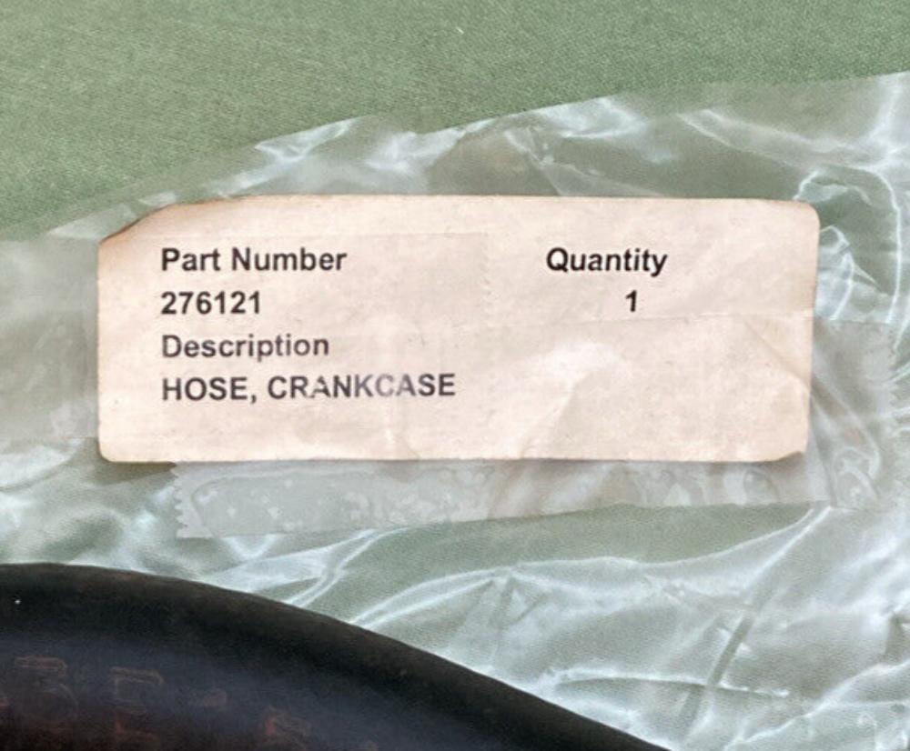NEW REPLACES KOHLER 276121 HOSE, CRANKCASE, BREATHER