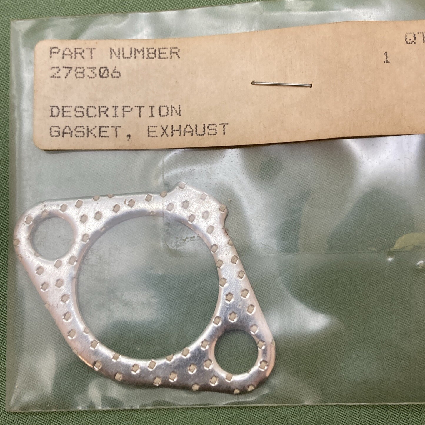 NEW REPLACES KOHLER 278306 GASKET, EXHAUST