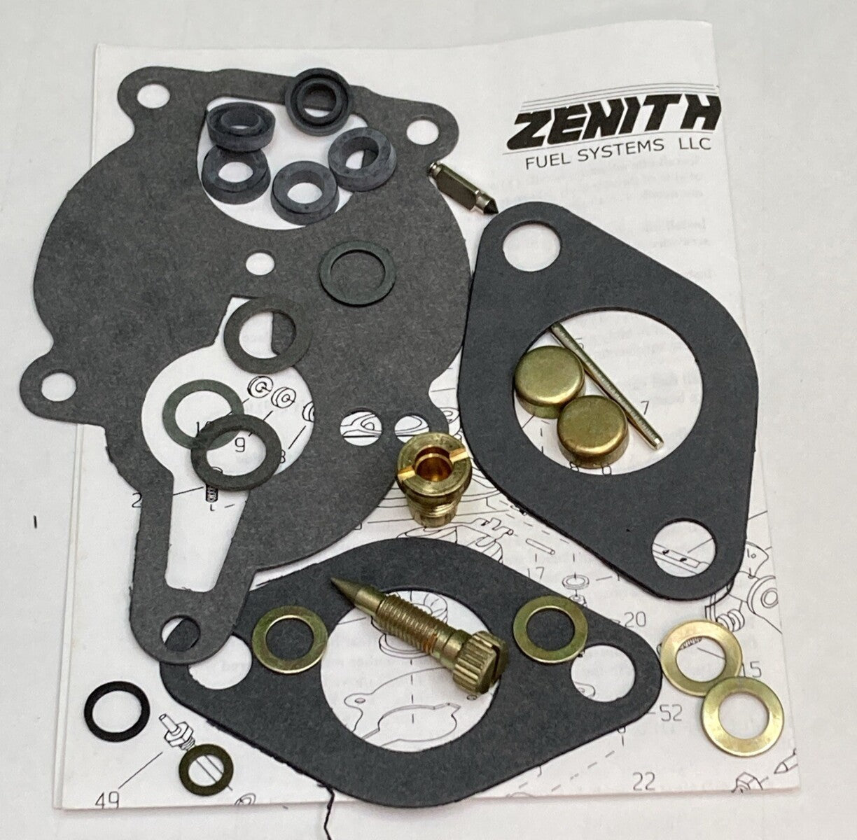 NEW GENUINE ZENITH FUEL SYSTEMS K2033 CARBURETOR KIT